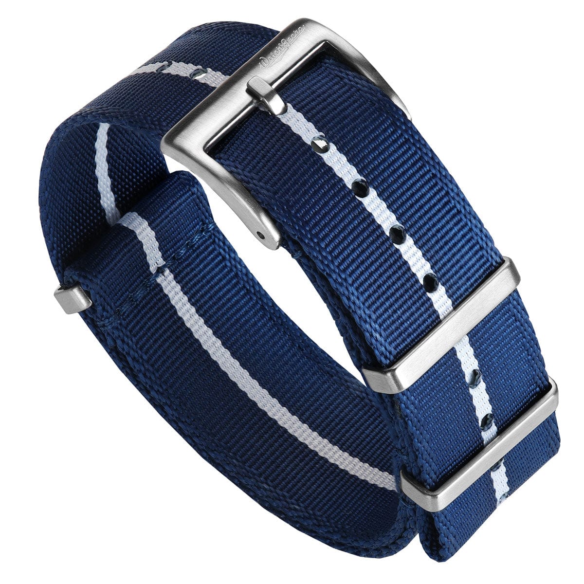 WatchGecko Signature NATO Strap - Blue & White