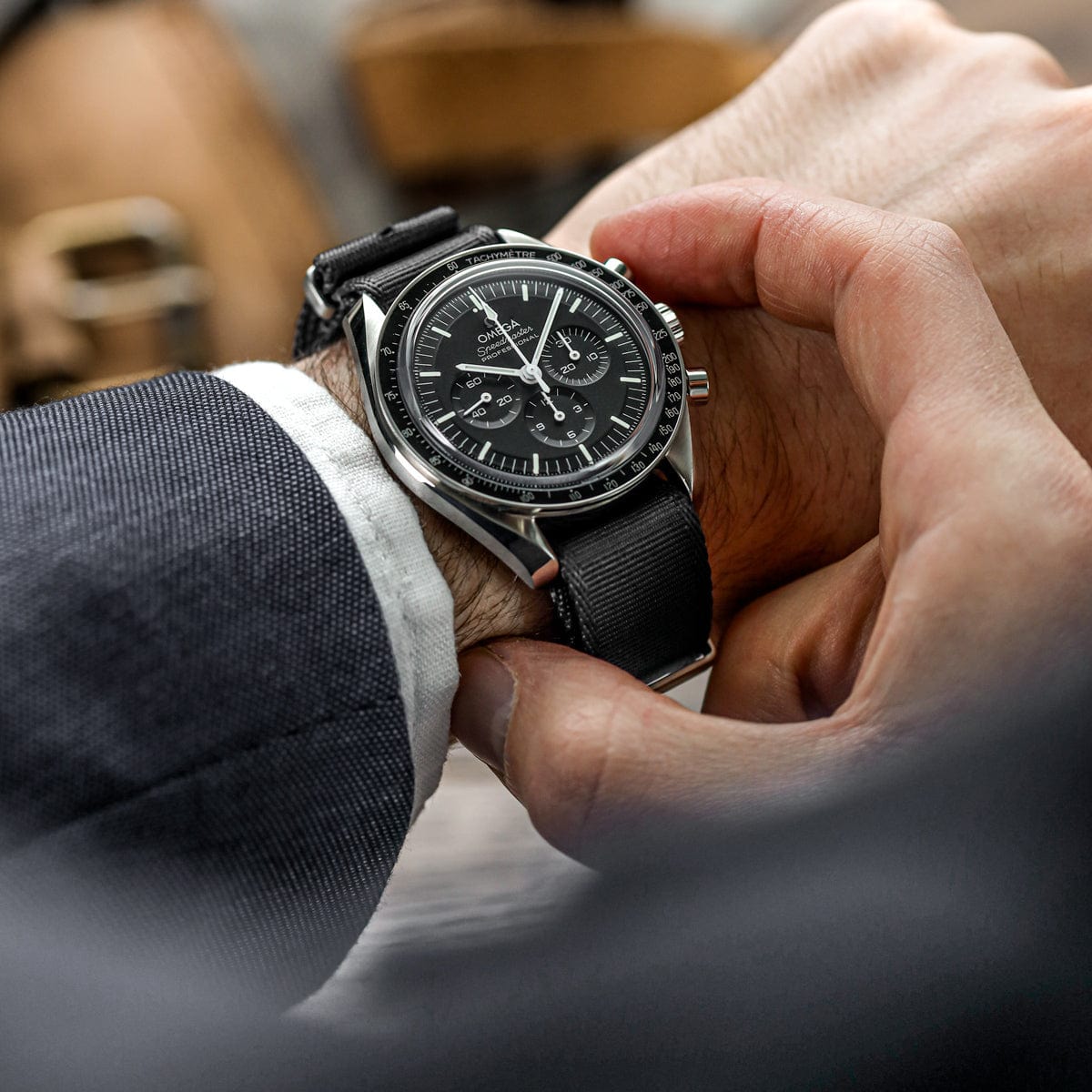 WatchGecko Signature Military Nylon Watch Strap - Classic Bond