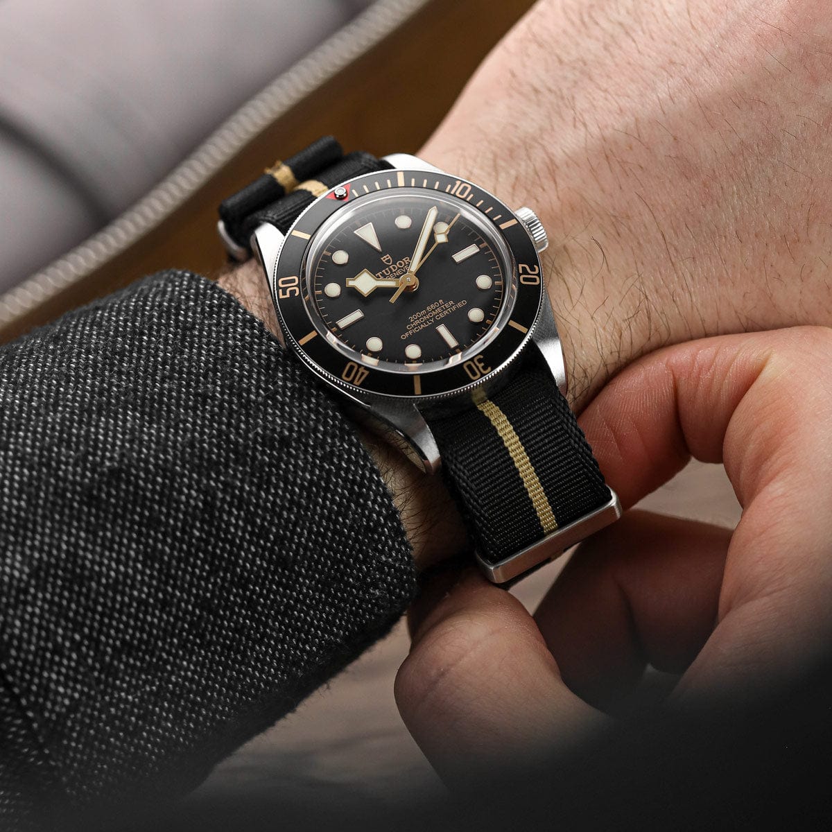 WatchGecko Signature Military Nylon Watch Strap - Classic Bond