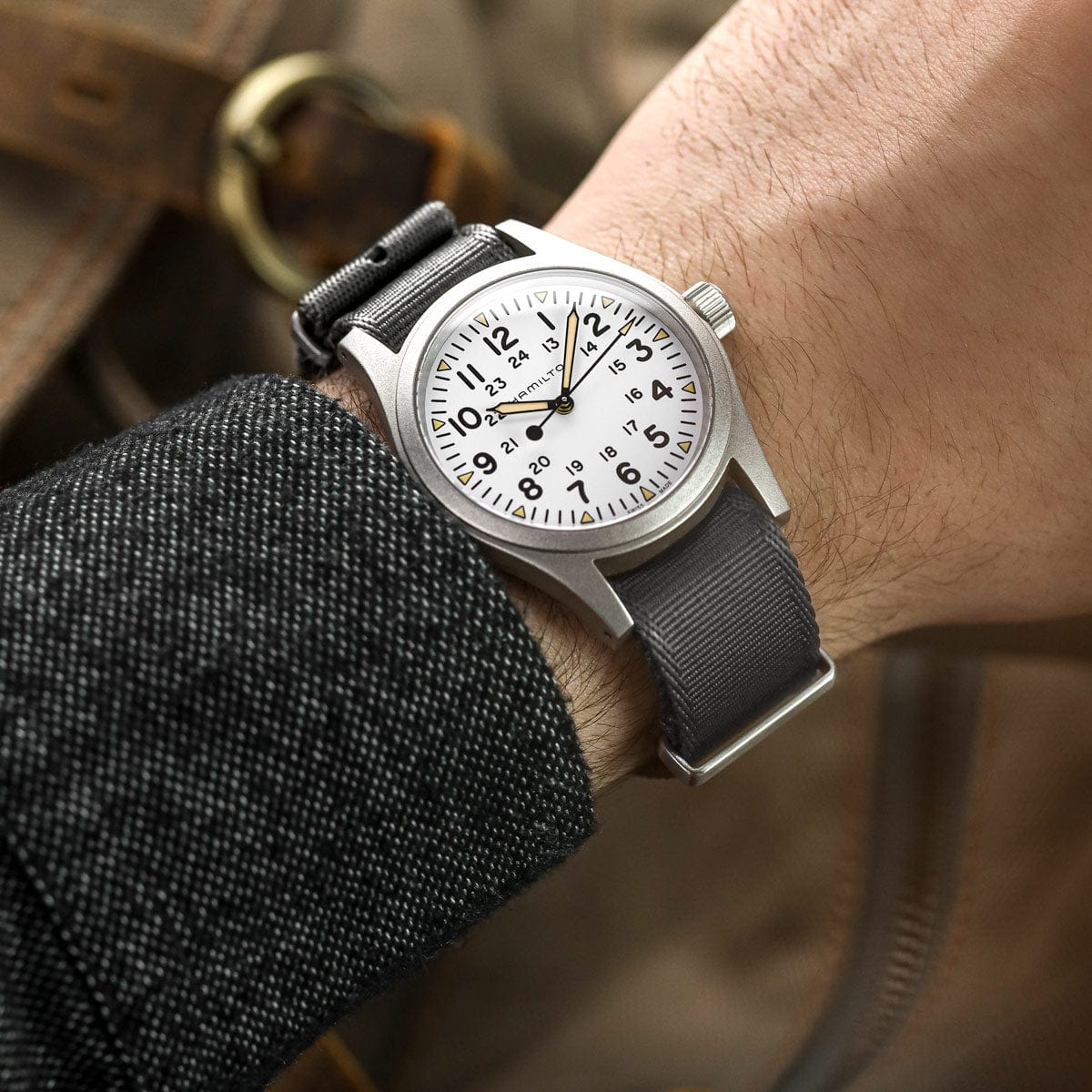 WatchGecko Signature Military Nylon Watch Strap - Classic Bond