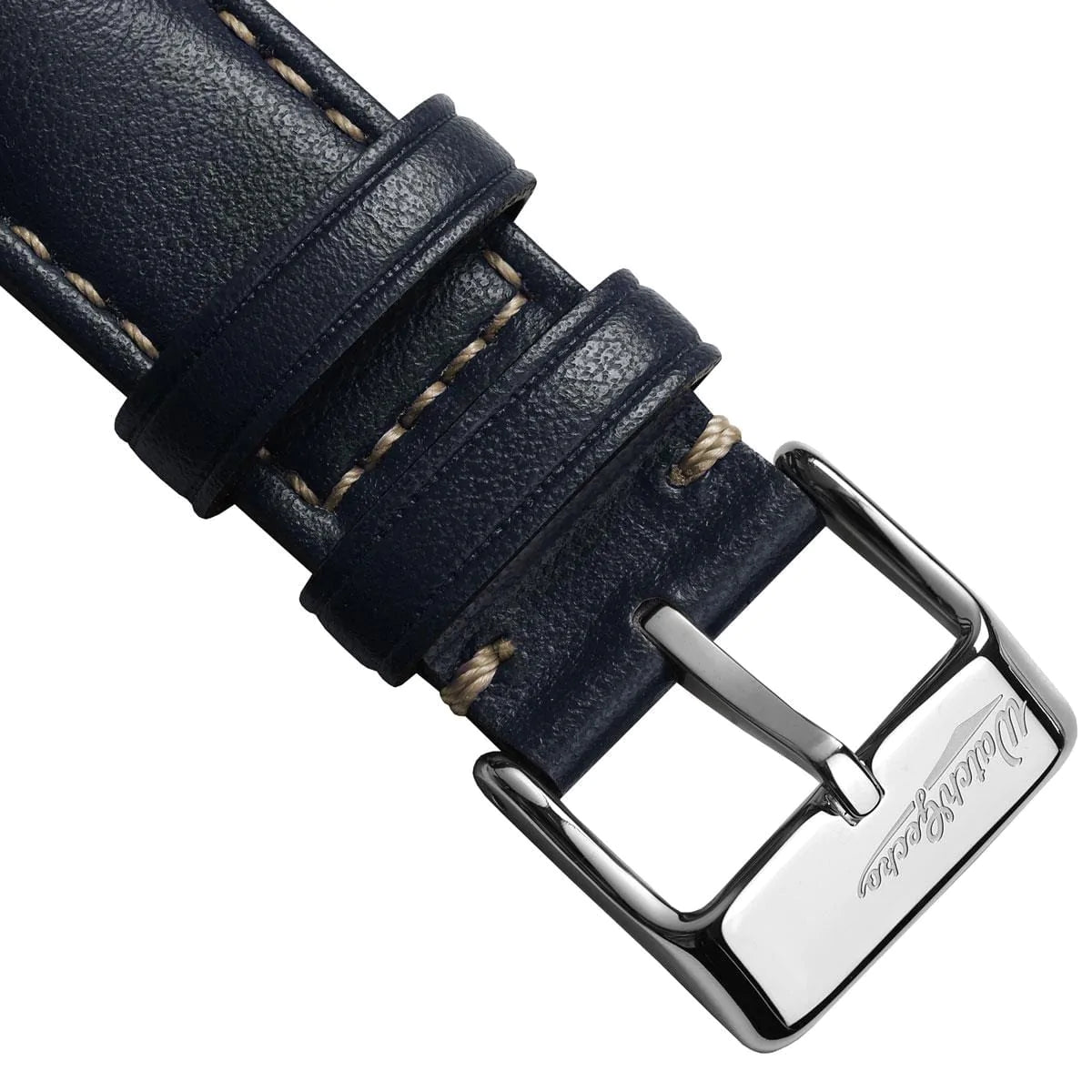 Vintage Highley Italian Vegan Leather Watch Strap - Blue Atlas