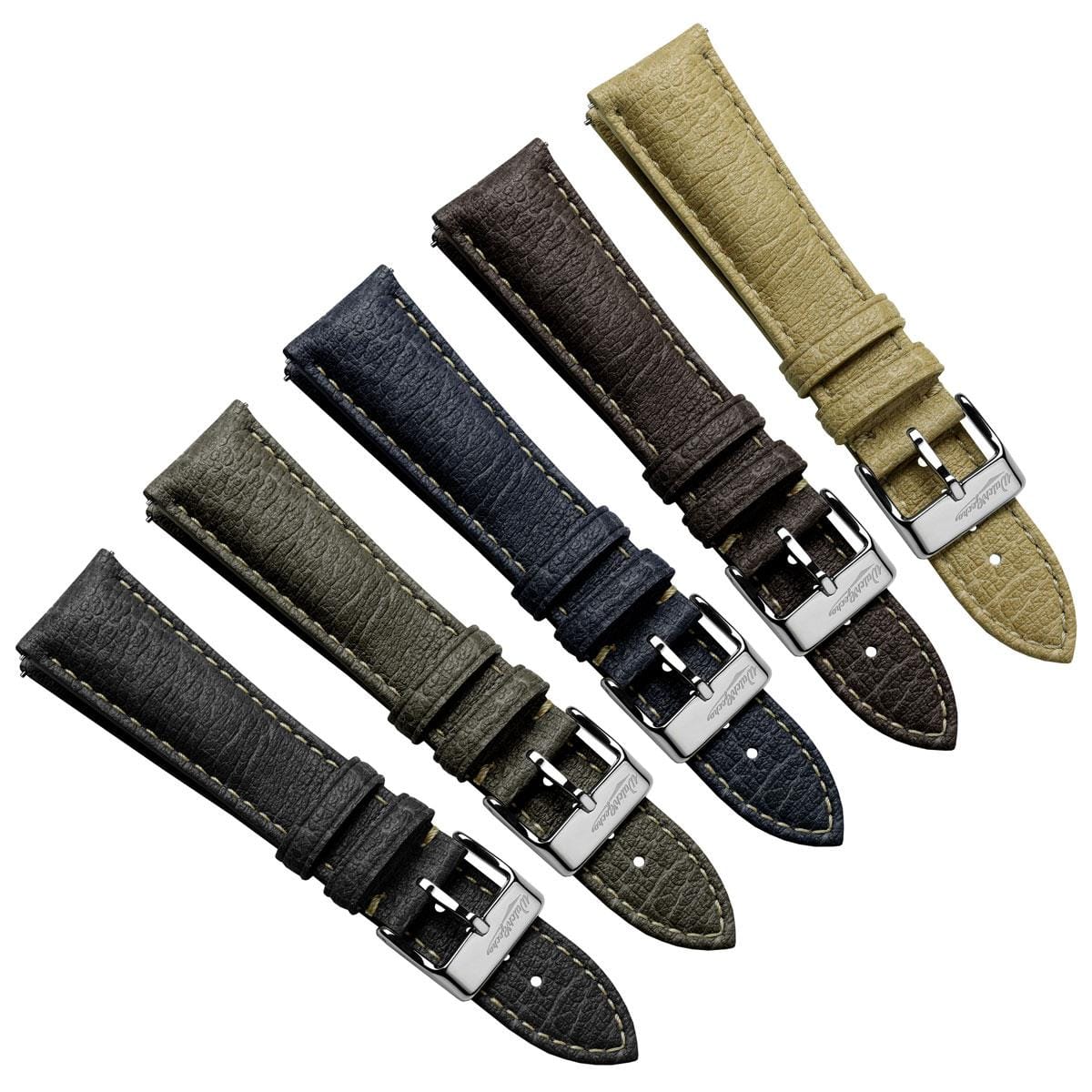 Vintage Highley Italian Vegan Leather Watch Strap - Textured Birch
