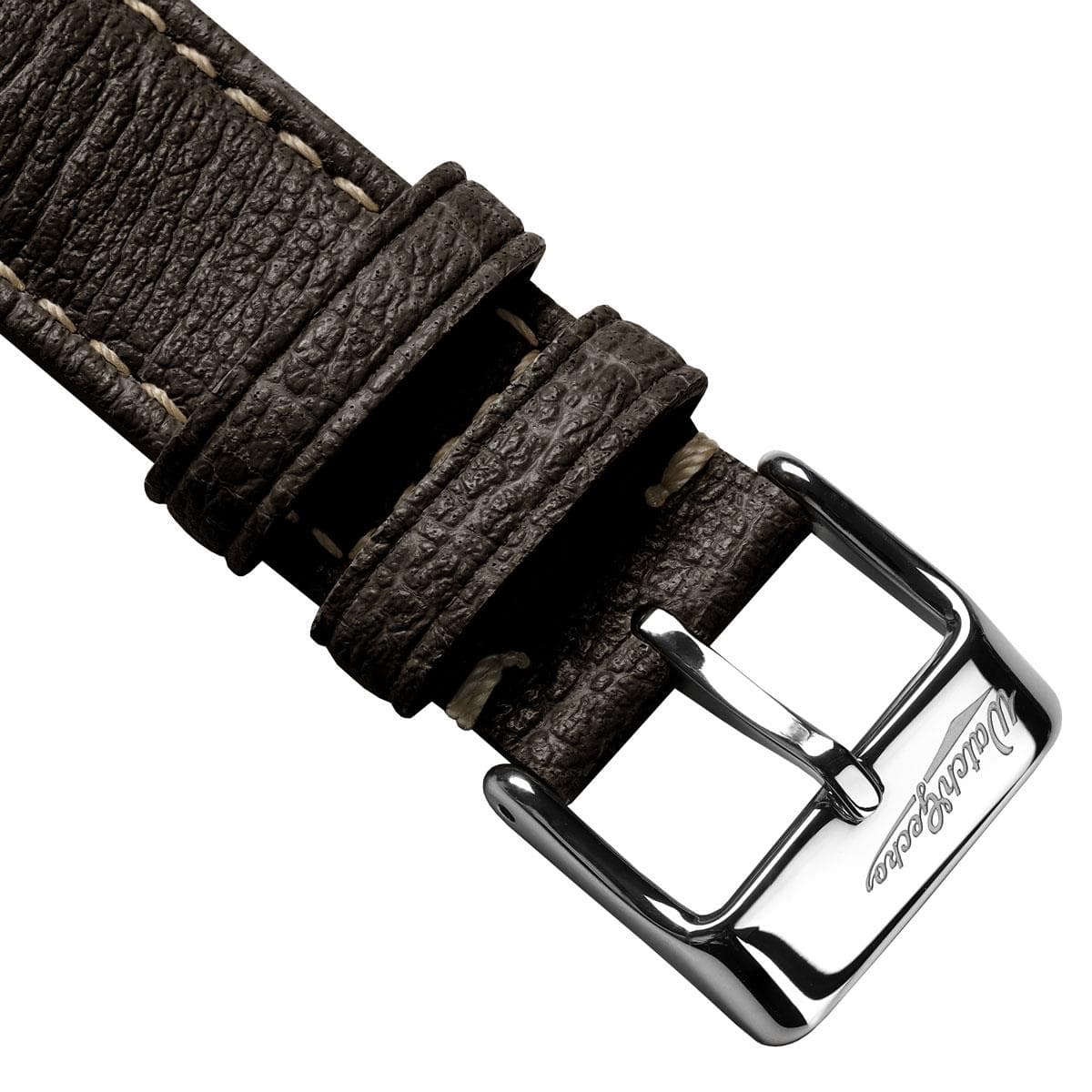 Vintage Highley Italian Vegan leather Watch Strap - Textured Hawthorn Brown