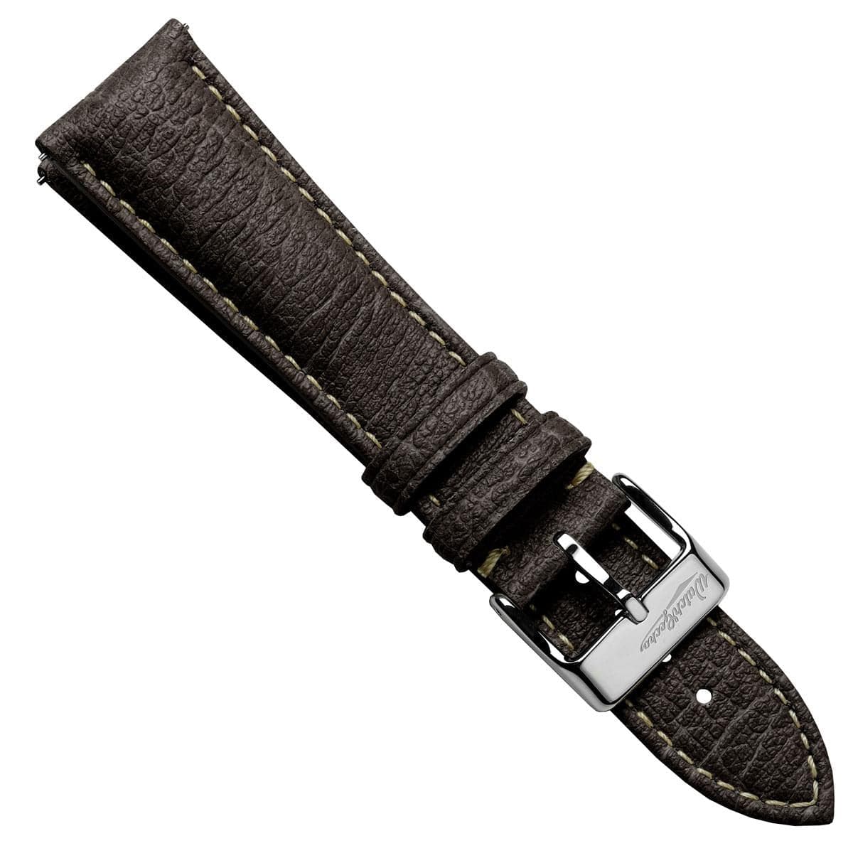 Vintage Highley Italian Vegan leather Watch Strap - Textured Hawthorn Brown