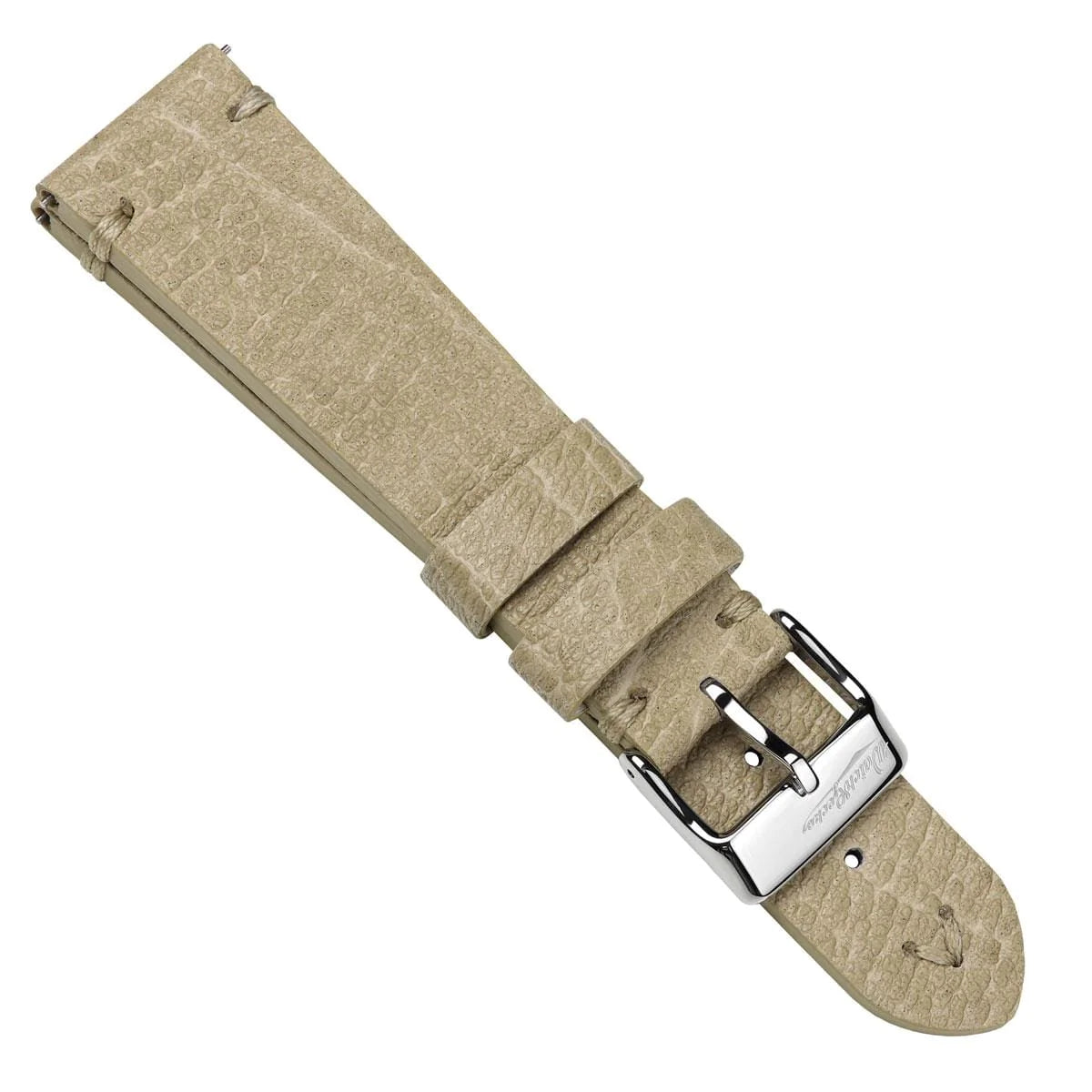 V-Stitch Vegan Italian Leather Watch Strap - Textured Birch