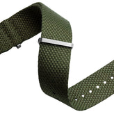WatchGecko Braemore Military Nylon Watch Strap - Army Green
