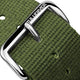 ZULUDIVER 1973 British Military Watch Strap: CADET - Army Green - Polished