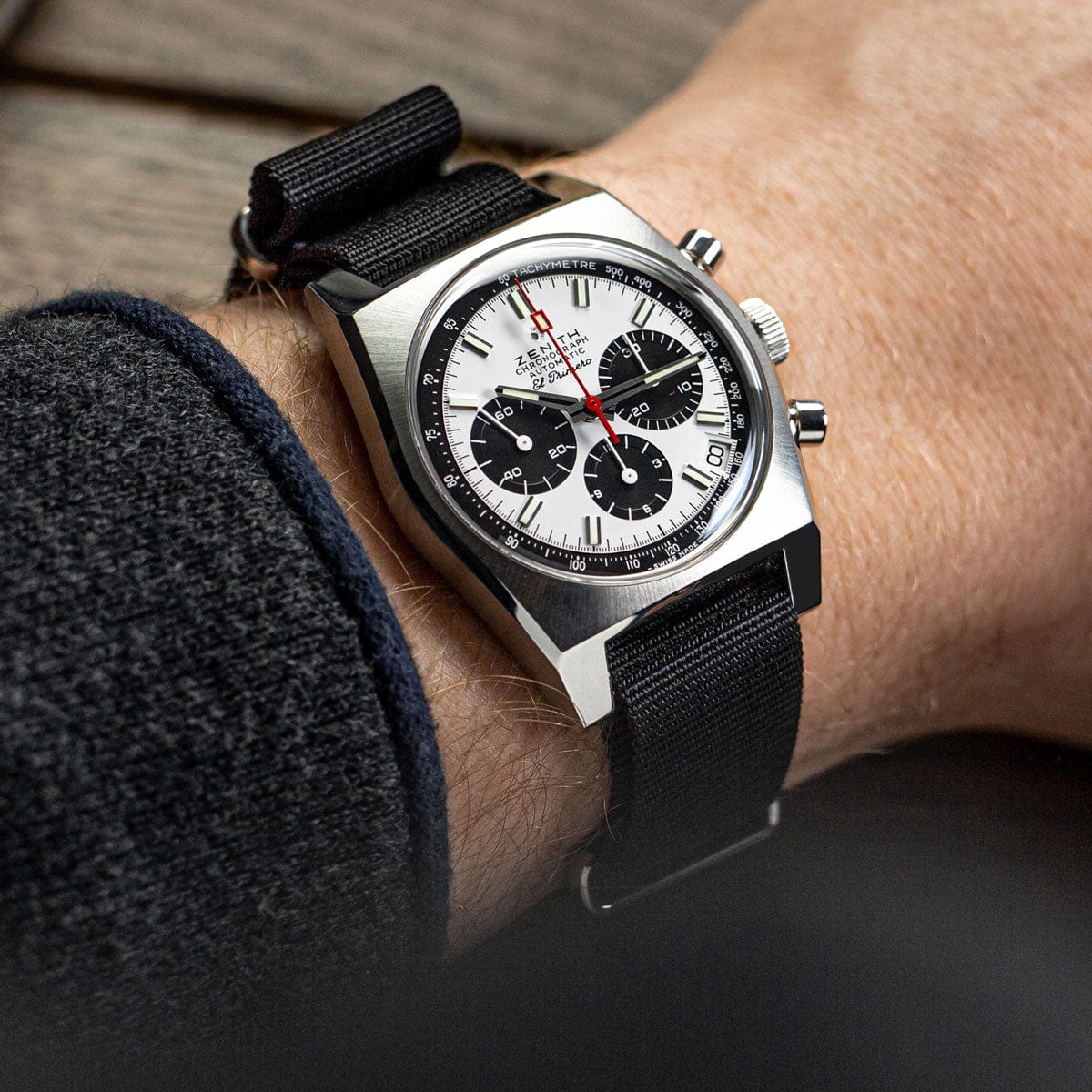 ZULUDIVER British Military Watch Strap: CADET - Combat Black - Polished