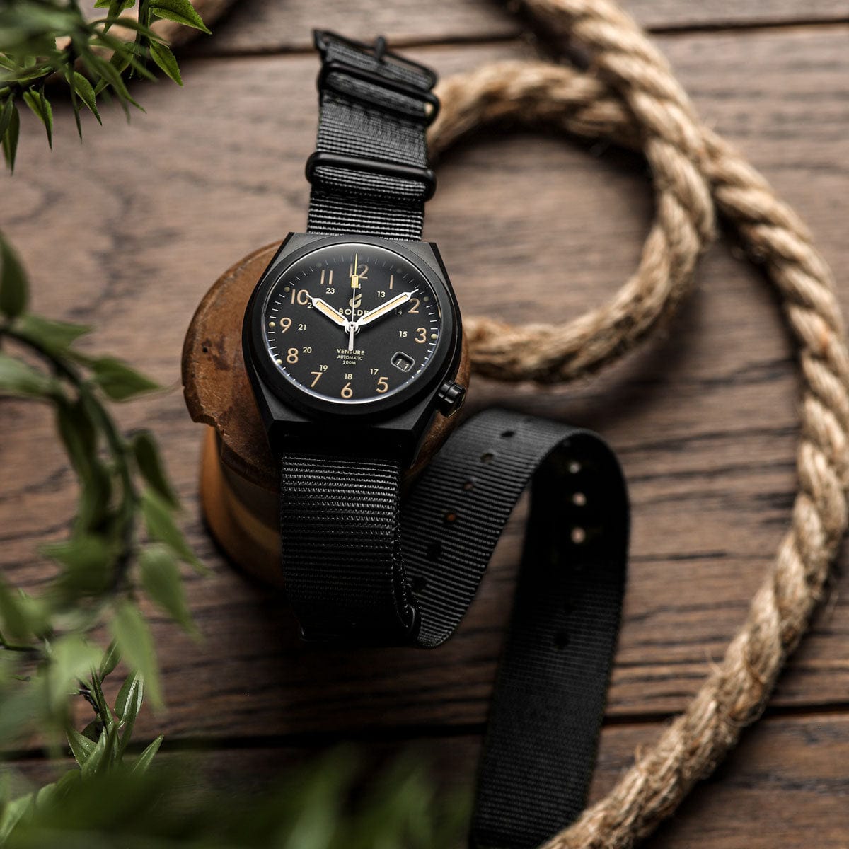 ZULUDIVER British Military Watch Strap: CADET - Combat Black - Polished