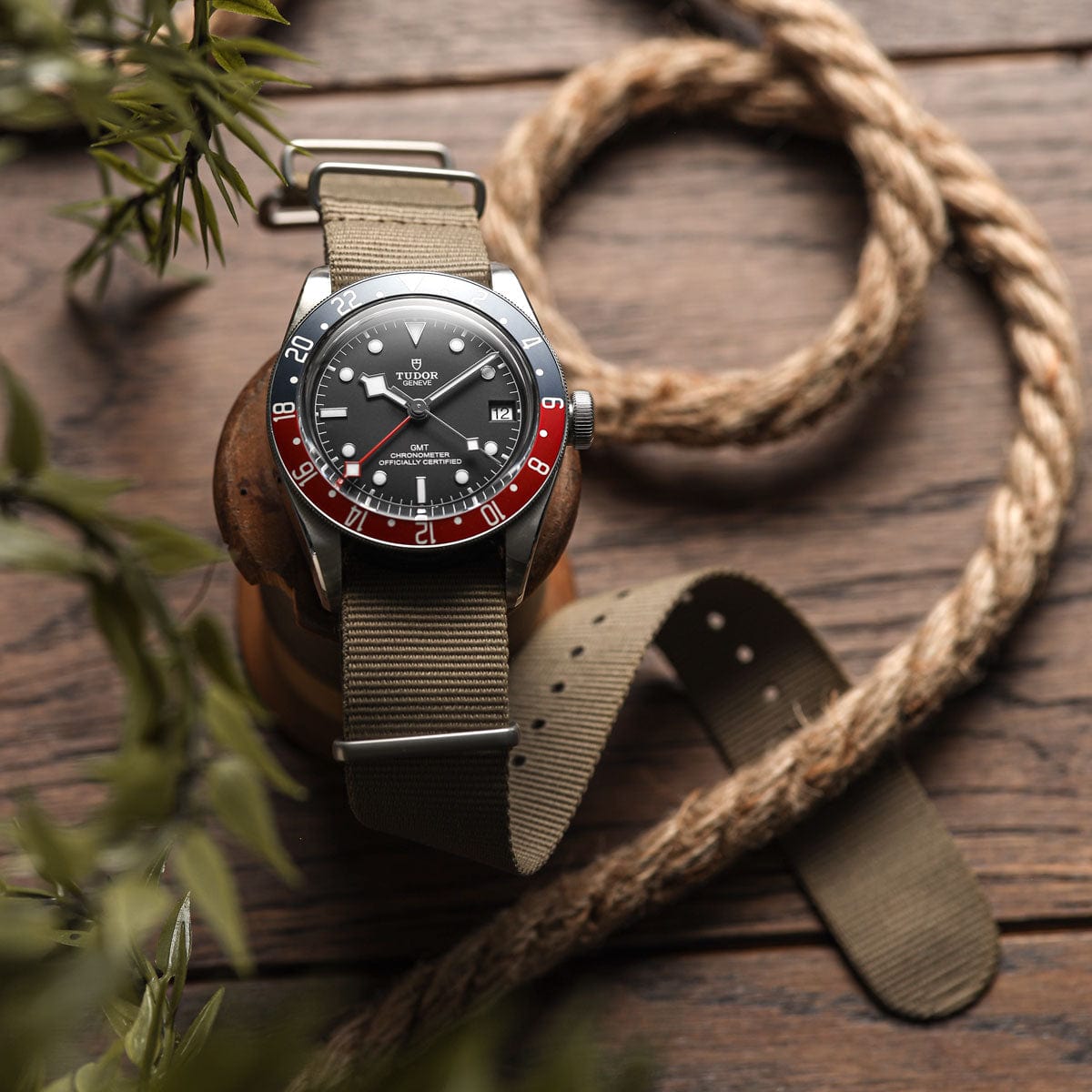 ZULUDIVER 1973 British Military Watch Strap: CADET - Desert Sand - PVD IP Black