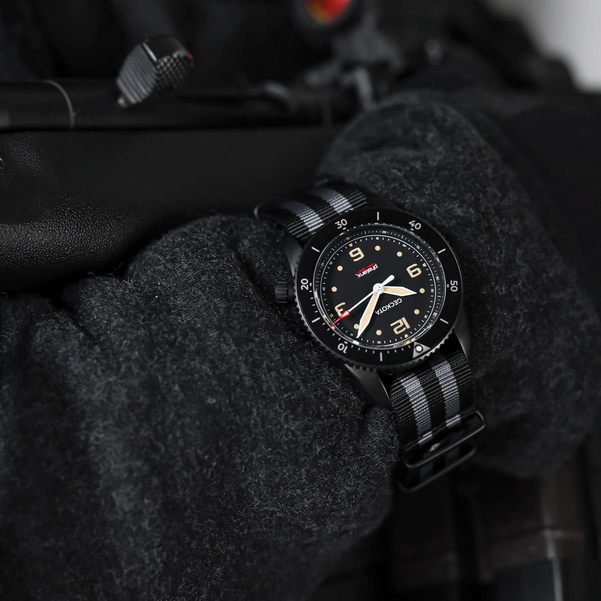 ZULUDIVER 1973 British Military Watch Strap: CADET Bond - Classic - PVD IP Black