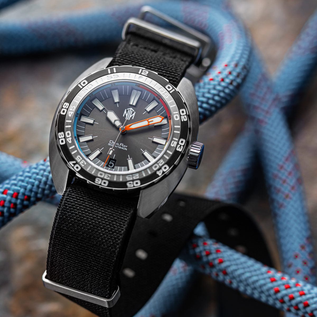 ZULUDIVER 1973 British Military Watch Strap: AIRBORNE Elastic - Black