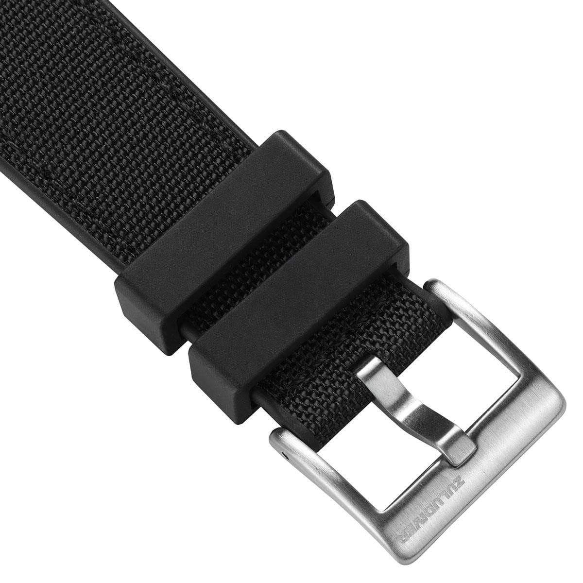 ZULUDIVER Endurance Extreme Rubber Watch Strap - Black