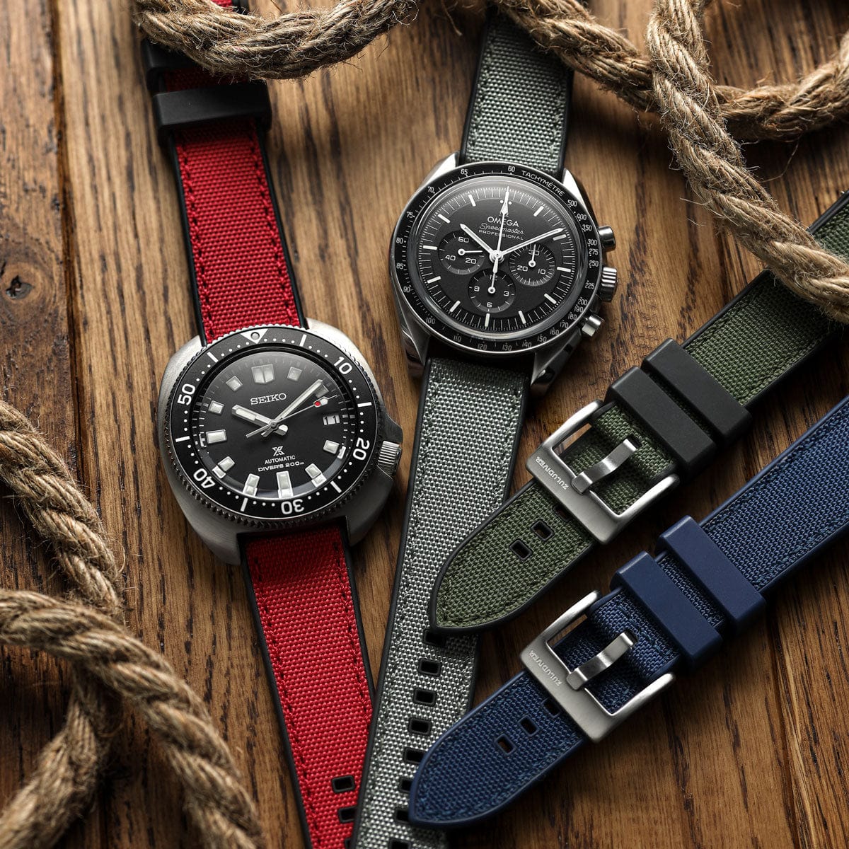 ZULUDIVER Endurance Extreme Rubber Watch Strap - Nimrod