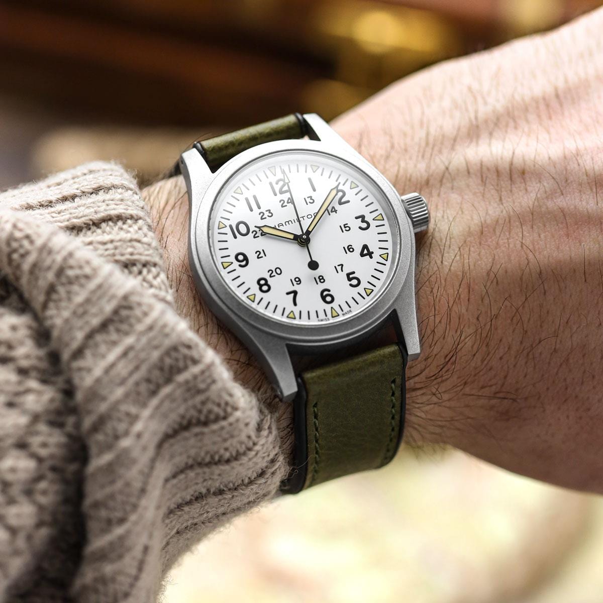 ZULUDIVER Endurance Rubber Watch Strap Brushed Buckle - Congo Green