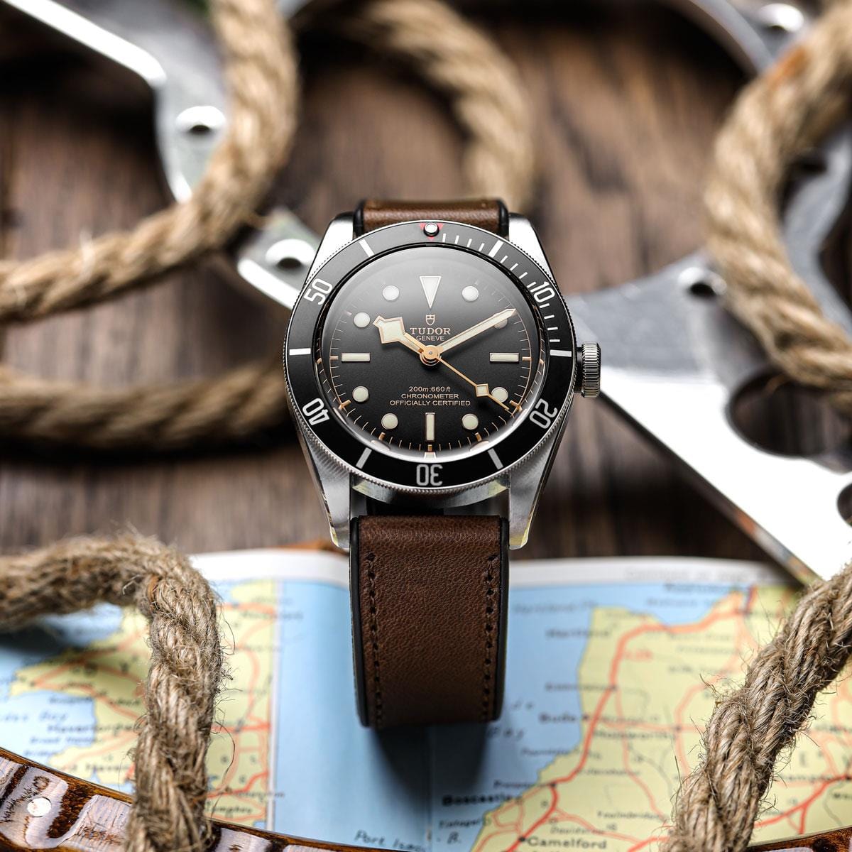 ZULUDIVER Endurance Rubber Watch Strap Brushed Buckle - Kalahari Brown