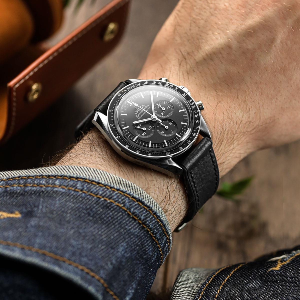 ZULUDIVER Endurance Rubber Watch Strap Brushed Buckle - Marianas Black