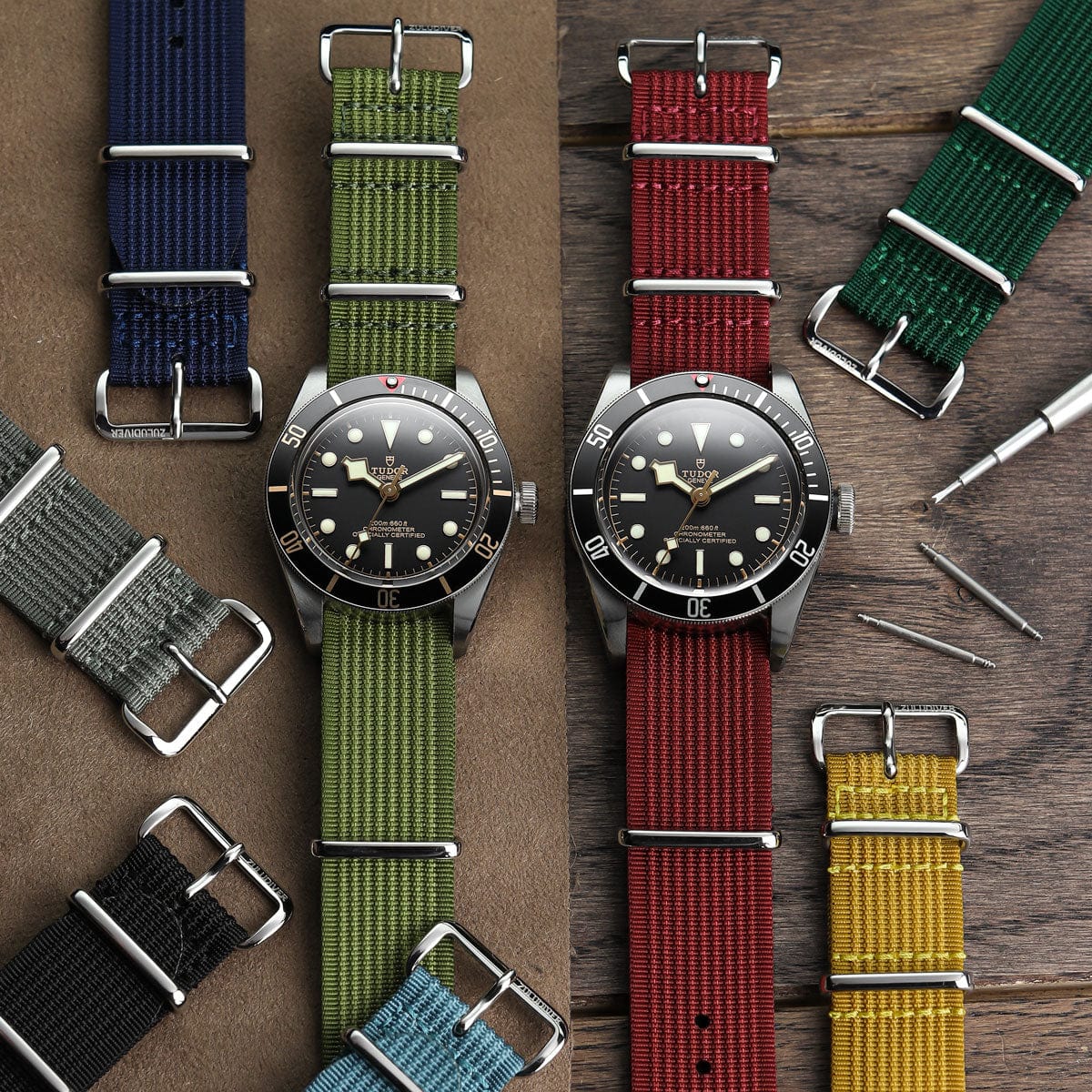 ZULUDIVER 1973 British Military Watch Strap: HydraRib - Ares