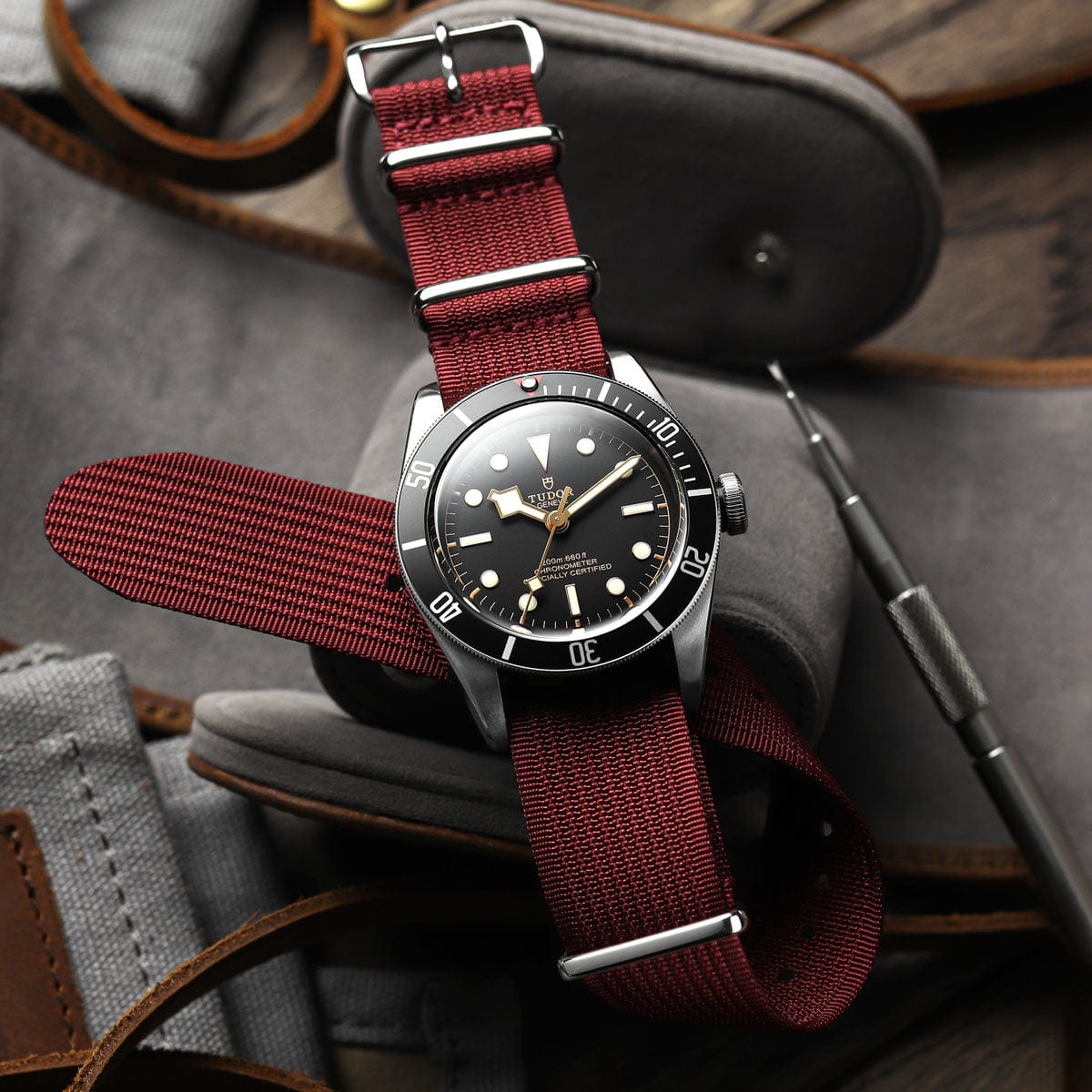 ZULUDIVER 1973 British Military Watch Strap: HydraRib - Athena