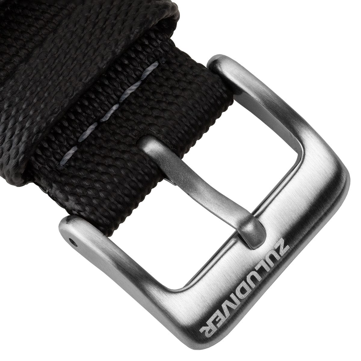 ZULUDIVER Mayday Sailcloth Padded Divers Watch Strap - Grey Stitching