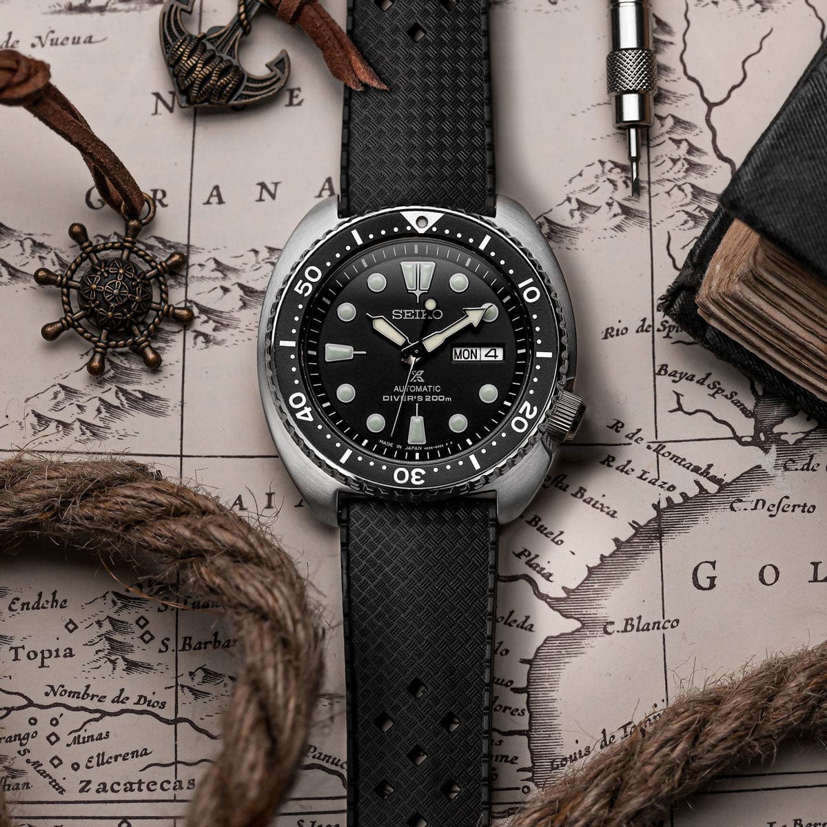 Vintage Tropic Rubber Watch Strap