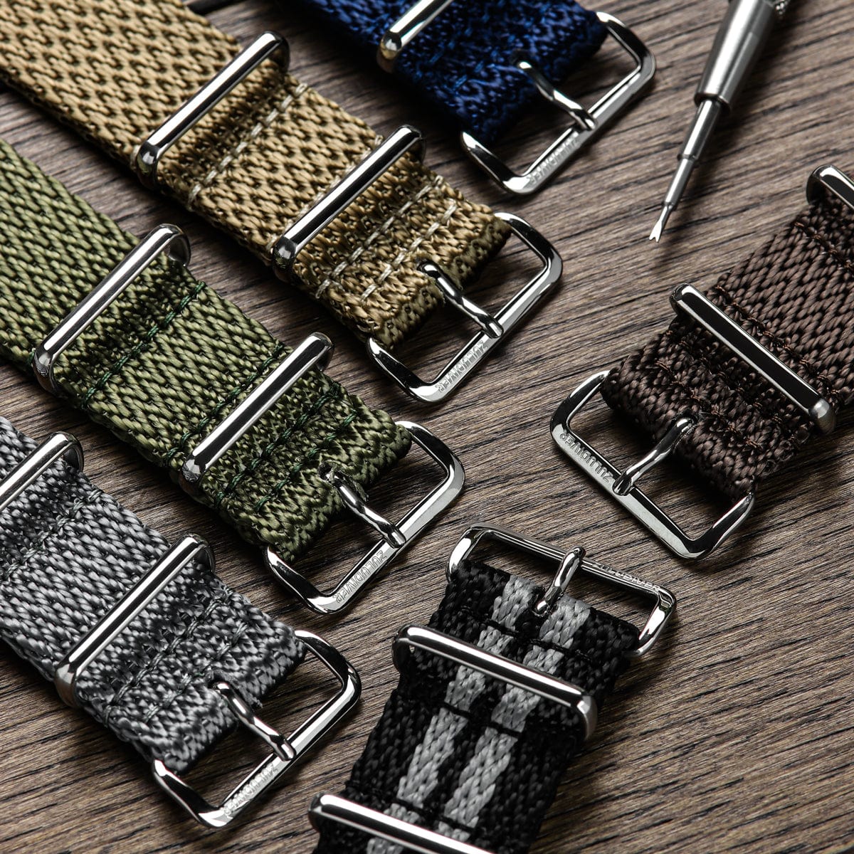 ZULUDIVER Shark Military Nylon Watch Strap - Mako