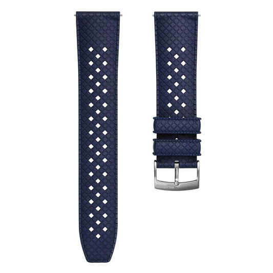 ZULUDIVER Tropical Ocean FKM Rubber Watch Strap - Blue