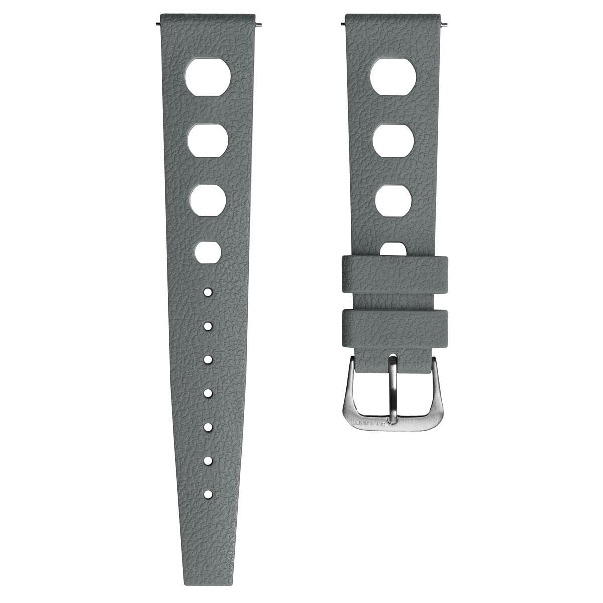 ZULUDIVER Tropical Regis Rubber Watch Strap - Grey