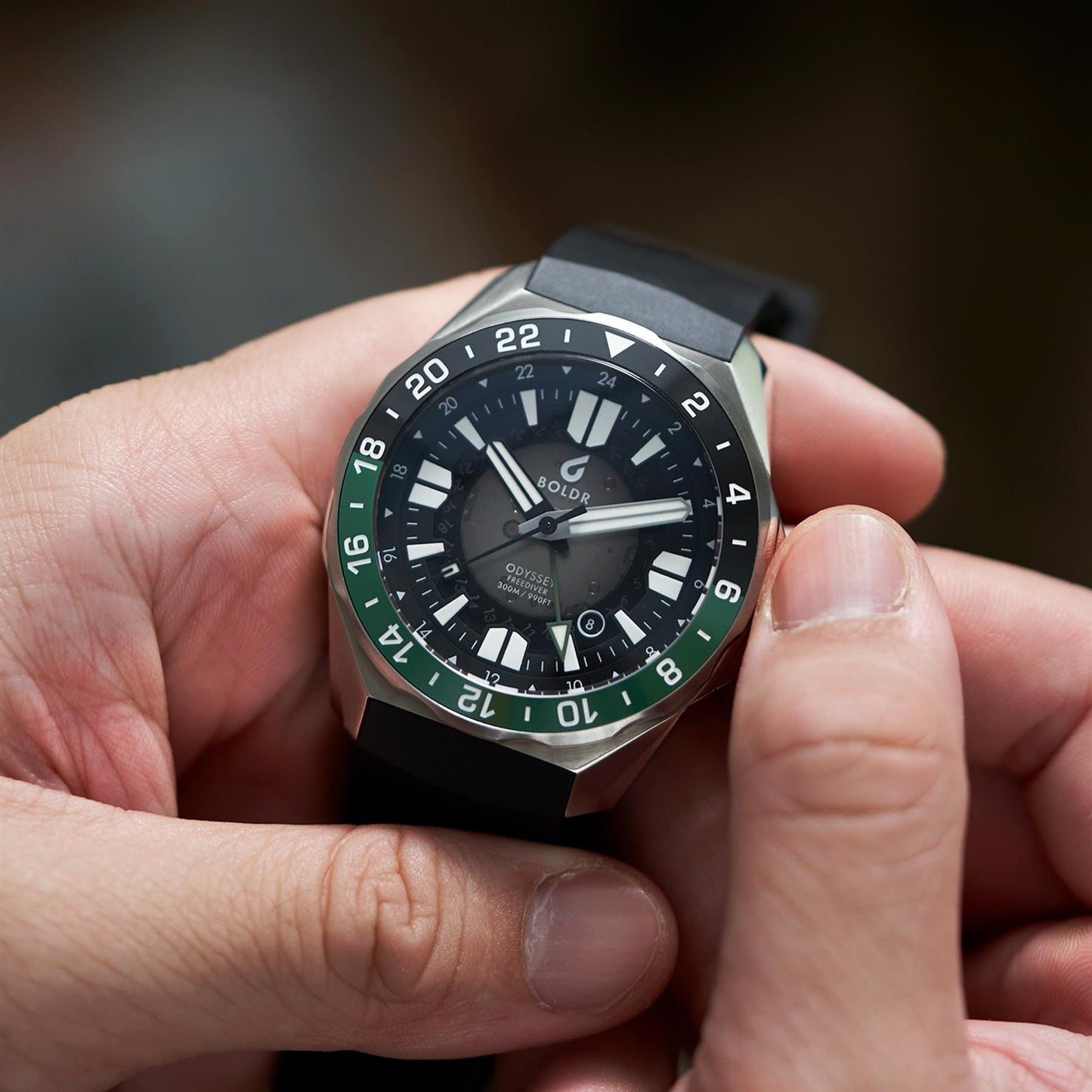 Boldr Odyssey Freediver GMT - Black / Green