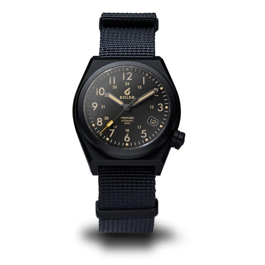 Boldr Venture Black Dawn Automatic Field Watch