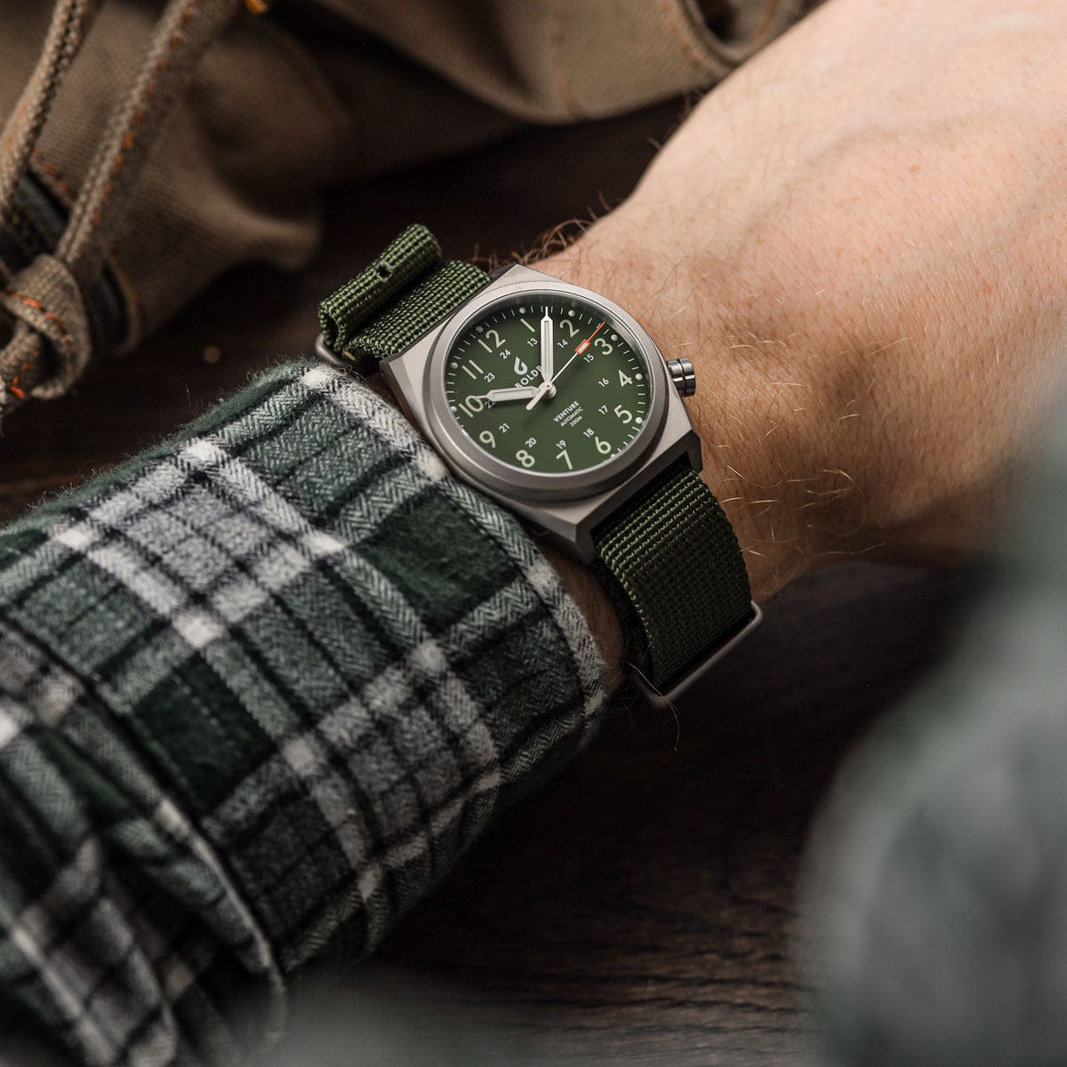 Boldr Venture Jungle Green Automatic Field Watch