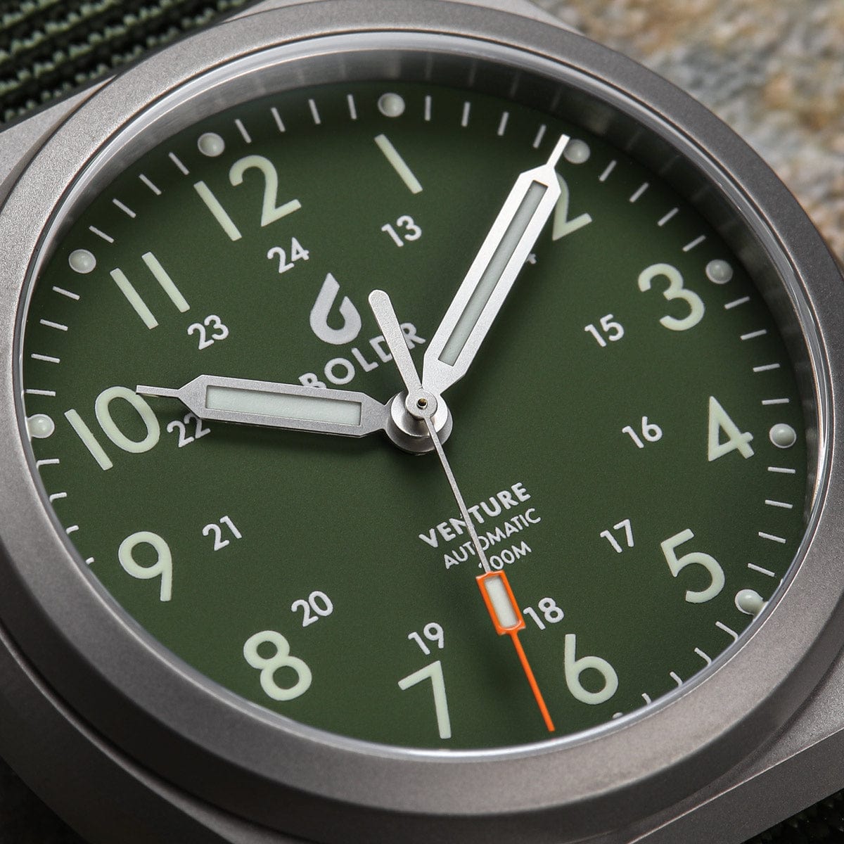 Boldr Venture Jungle Green Automatic Field Watch