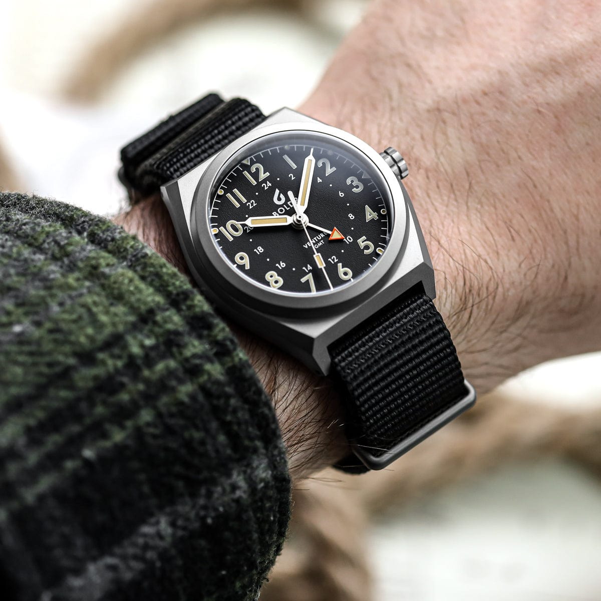 Boldr Venture GMT Field Watch - Black