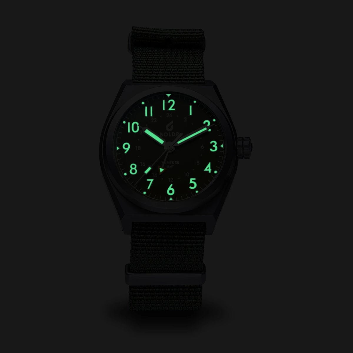 Boldr Venture GMT Field Watch - Green