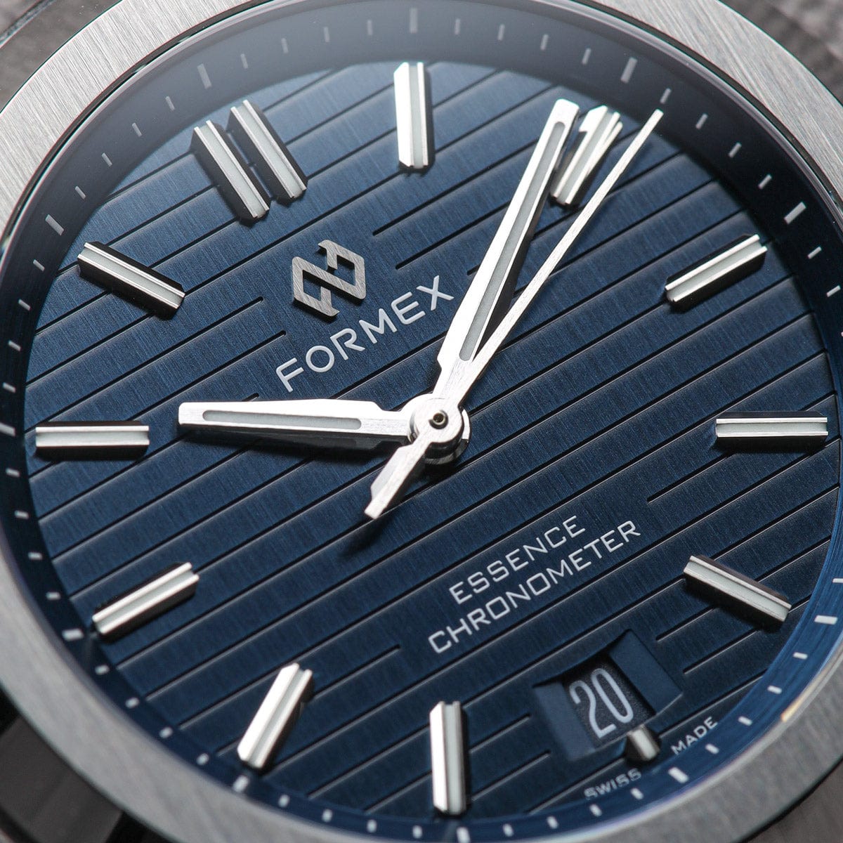 Formex Essence 39 Automatic Chronometer Watch - Blue / Steel Bracelet