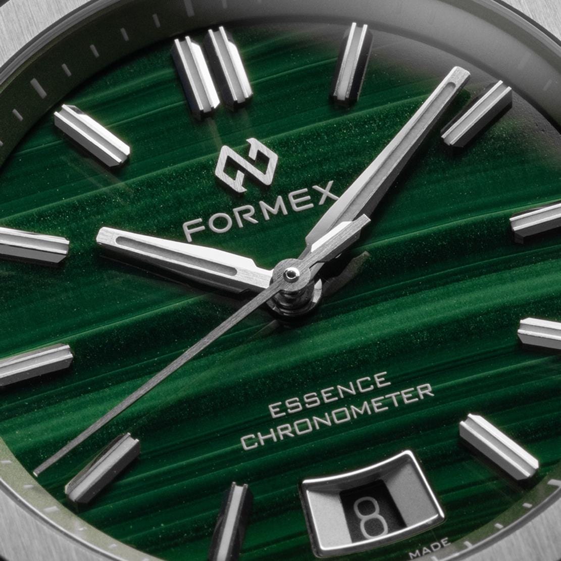 Formex Essence 39 Automatic Chronometer Watch - Malachite Green - Steel Bracelet