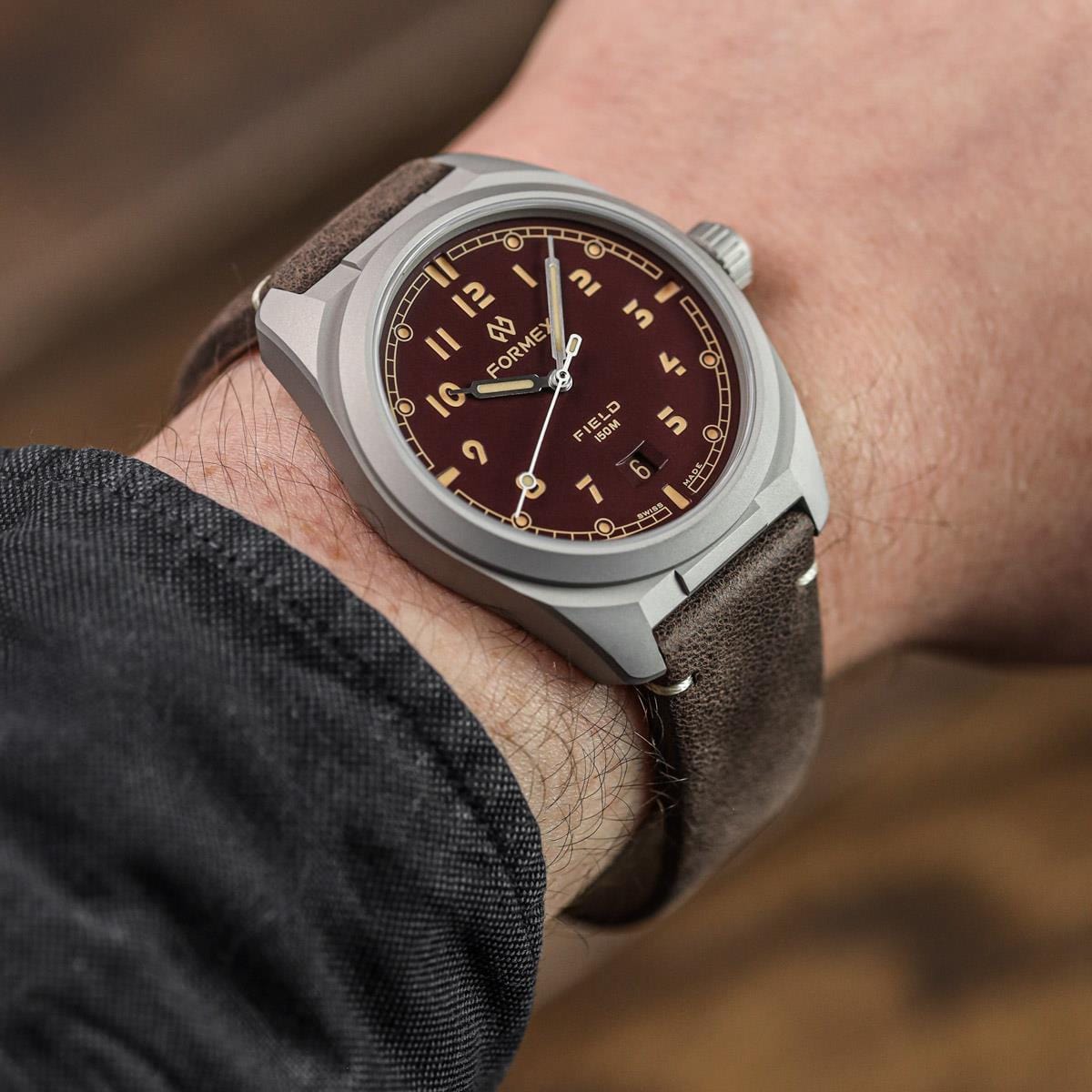 FORMEX Field Automatic - Mahogany Red - Caraffa Brown Strap
