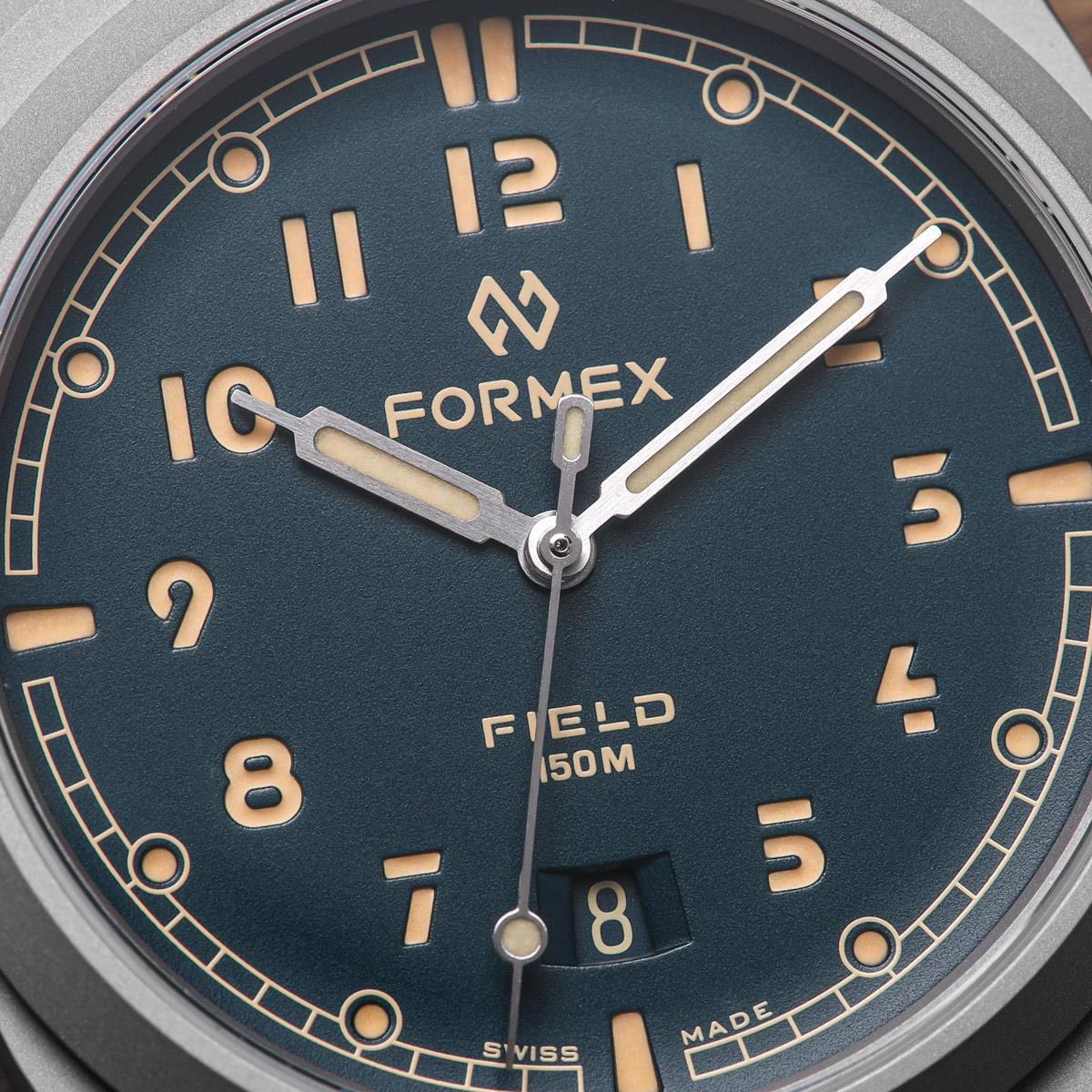 FORMEX Field Automatic - Petrol Blue - Blue Nylon Strap