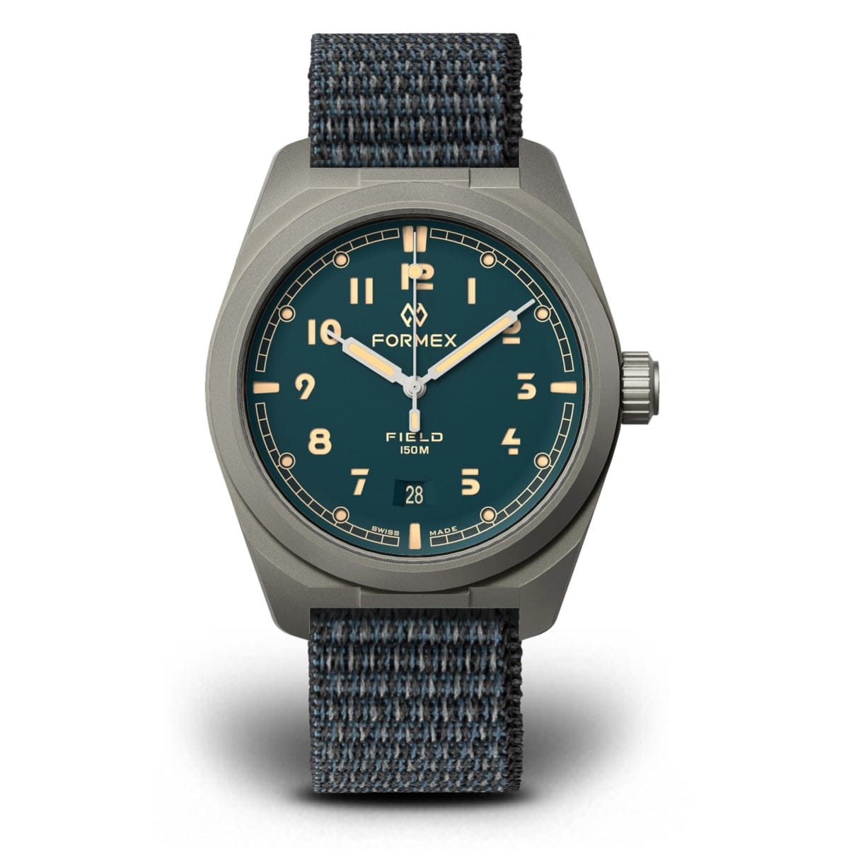 FORMEX Field Automatic Petrol Blue Blue Nylon Strap