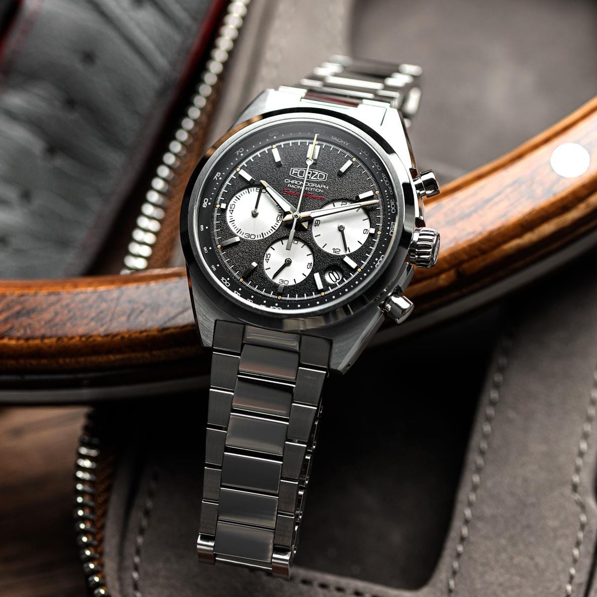 FORZO G2 EnduraTimer Chronograph Watch - Reverse Panda Dial