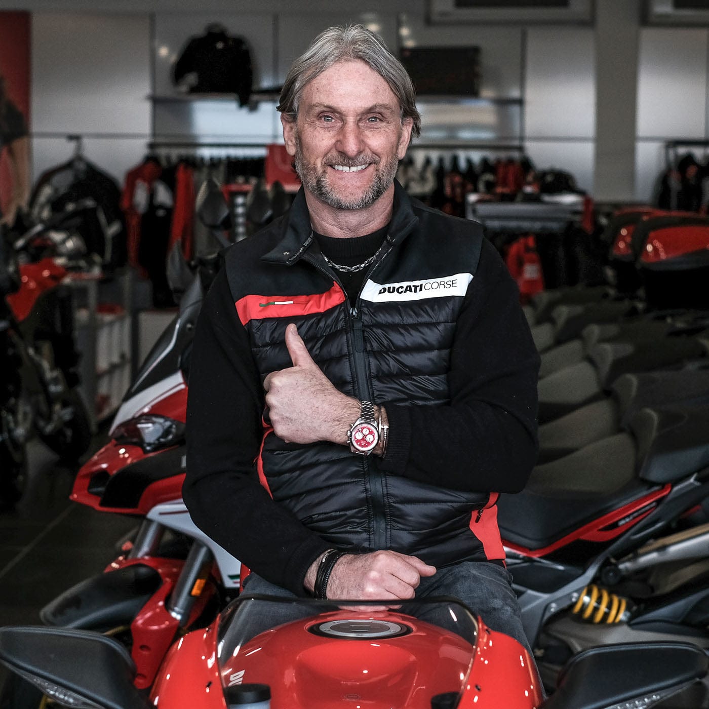 FORZO G1 Carl Fogarty Foggy EnduraTimer Chronograph - Red Dial - NEARLY NEW