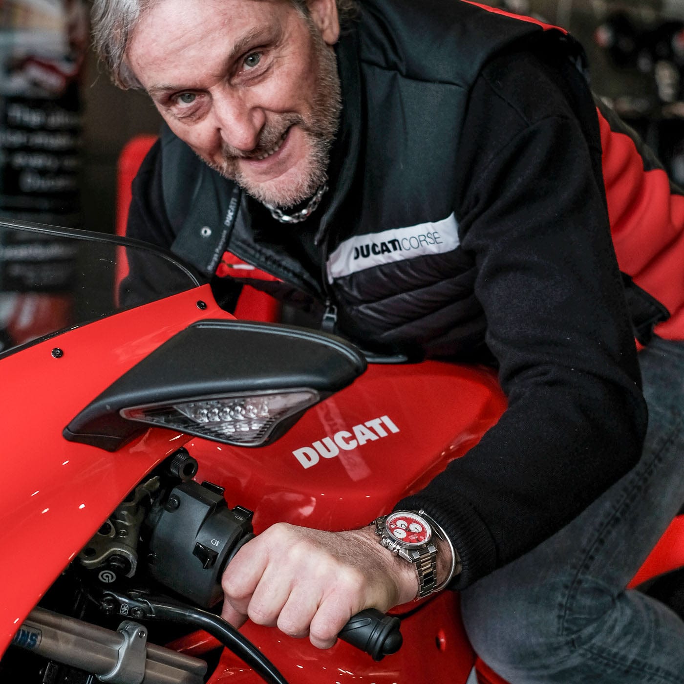 FORZO G1 Carl Fogarty Foggy EnduraTimer Chronograph - Red Dial - NEARLY NEW