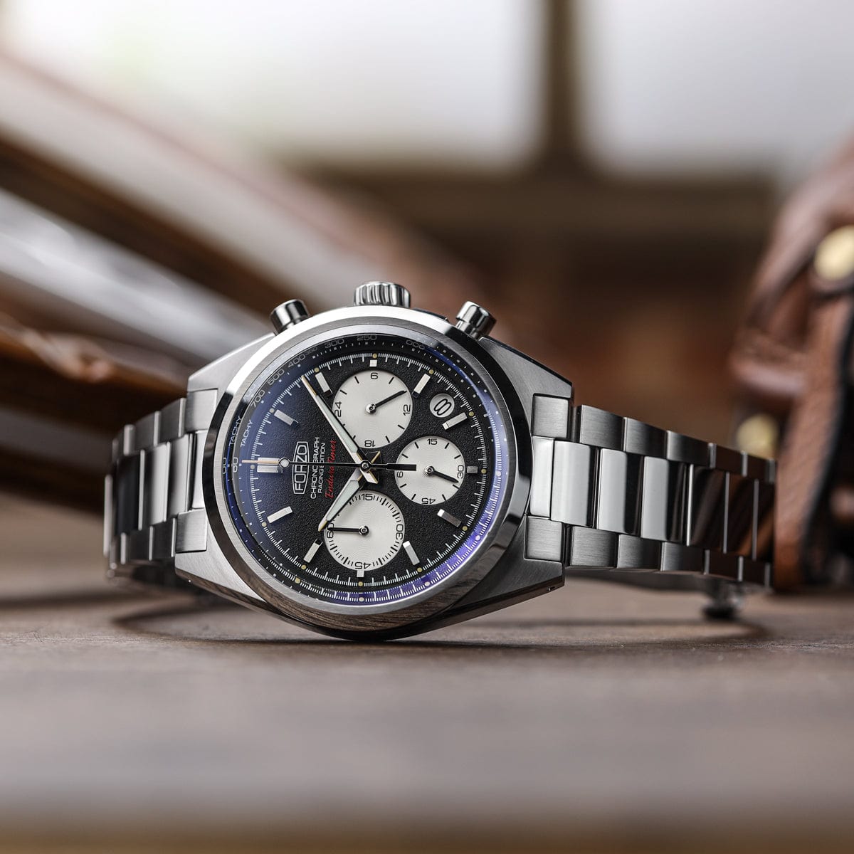 FORZO G1 EnduraTimer Chronograph Watch - Reverse Panda Dial - NEARLY NEW