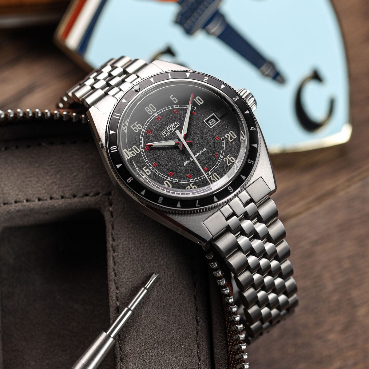 FORZO x Glickenhaus Automatic Watch - Black & Red Dial - LIKE NEW