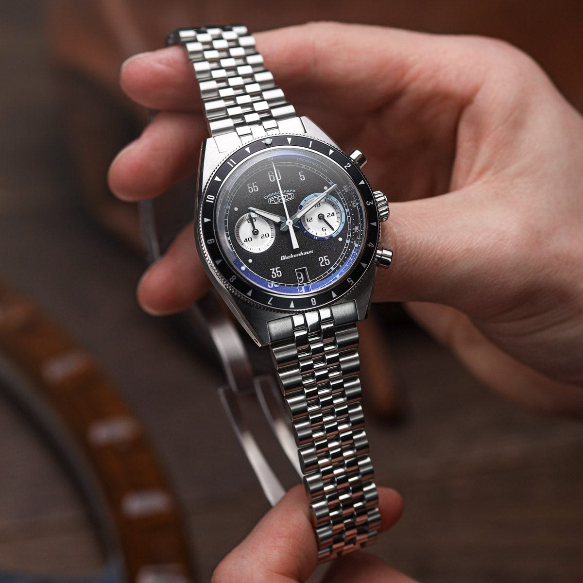 FORZO G1 Glickenhaus Limited Edition Chronograph Watch - Black / Blue Dial - Nearly New