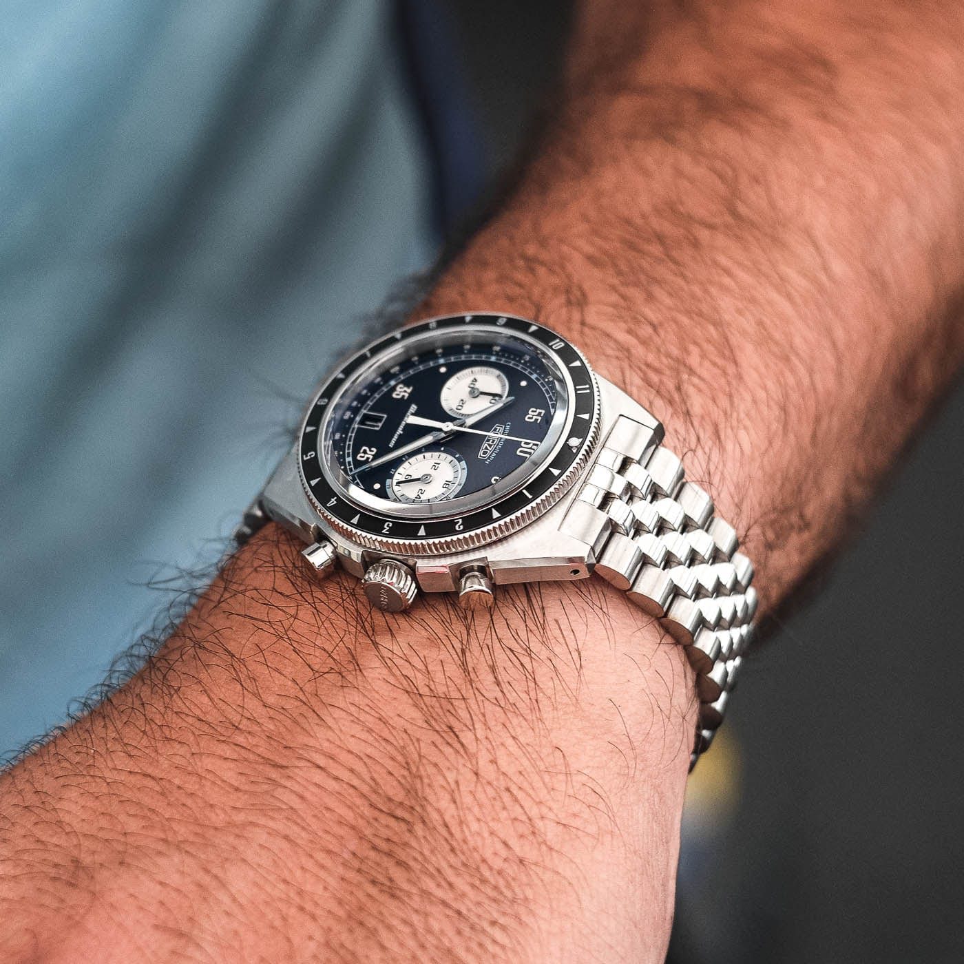 FORZO G1 Glickenhaus Limited Edition Chronograph Watch - Black / Blue Dial - Nearly New