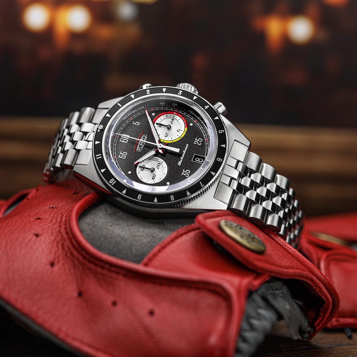 FORZO Glickenhaus Chronograph Black & Red SS-B02-B