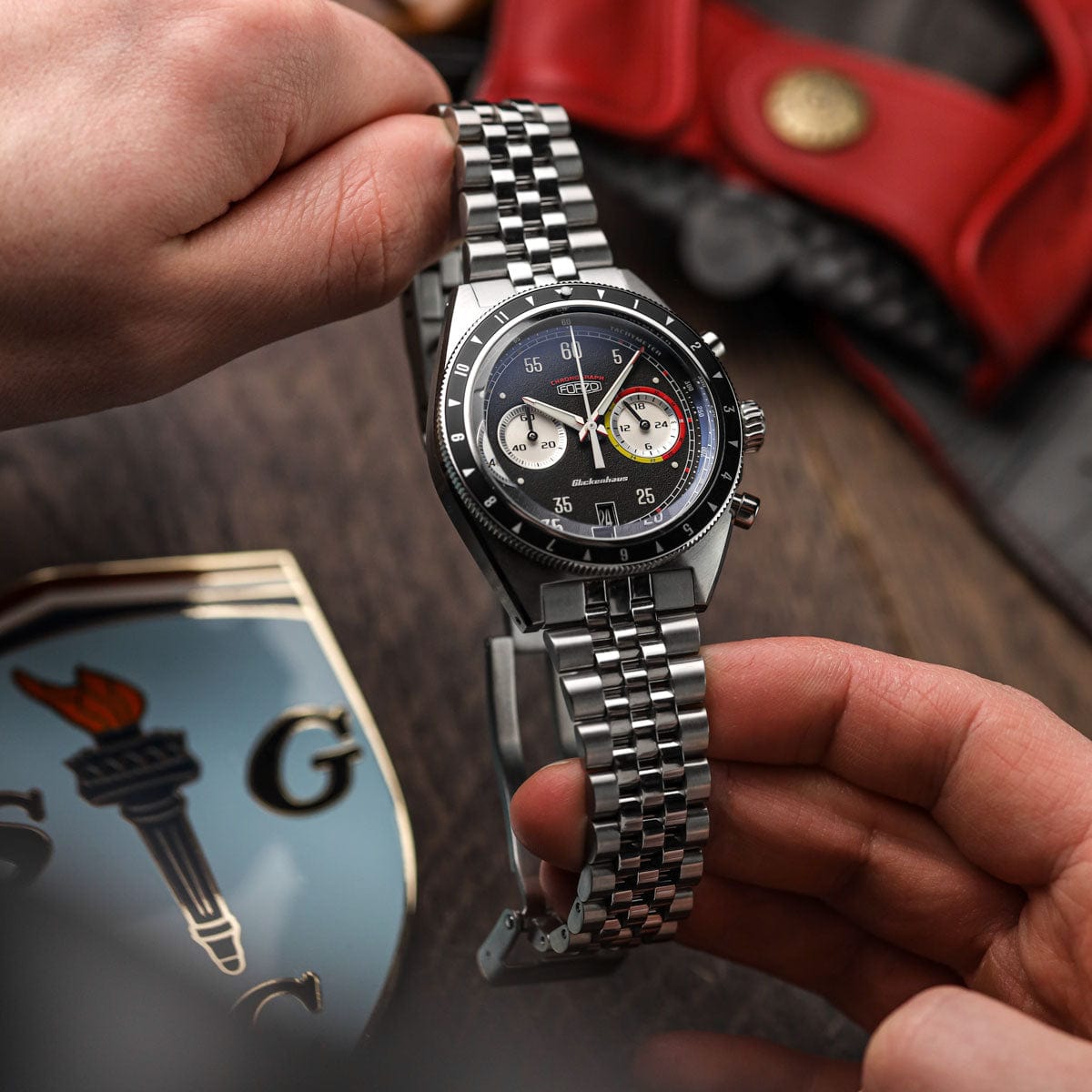 FORZO Glickenhaus Chronograph Black & Red SS-B02-B