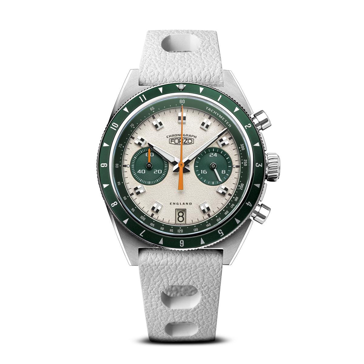 FORZO G2 Drive King Chronograph Watch - Cream / Green RWB046-WH