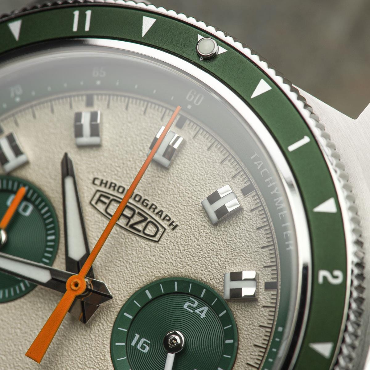 FORZO G2 Drive King Chronograph Watch - Cream / Green RWB046-WH
